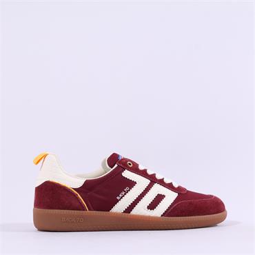 Back70 Ghost Gumsole Nylon Suede Trainer - Wine